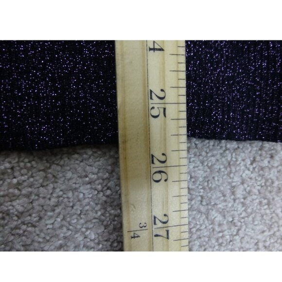 Ann Taylor Purple Metallic Turtleneck Puff Sleeves Sweater (Size XL) - Picture 11 of 11